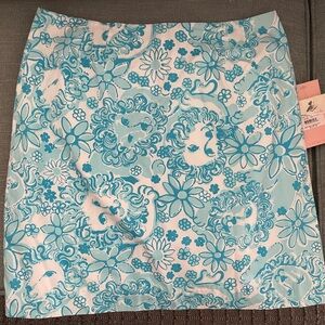Blue Floral Women's Skirt